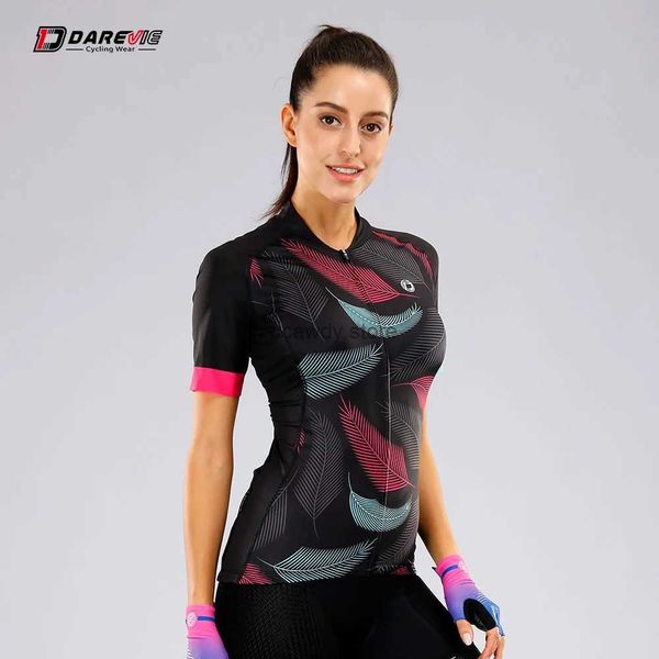 Camisetas para hombres DAREVIE Ciclismo Jersey Corte por láser Seve Crafts Jersey de ciclismo para mujer Breathab Slim Fit Quick Dry Pro Team Bike JerseyH24126