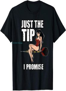 T-shirts pour hommes Darts Funny Just The Tip Je promets Sexy Pinup Girl Shirt T-Shirt Taille M-XL9936854