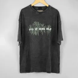 T-shirts pour hommes Days Of Being Wild T-Shirt Kar Wai Wong HK film Chungking Express ample goutte épaule rétro coton T-Shirt
