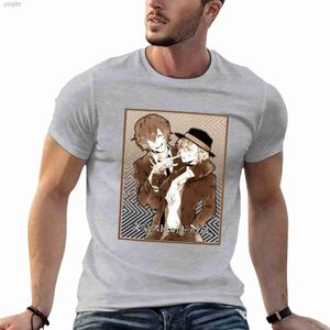 T-shirts masculins Dazai Osamu Chuya Nakahara T-shirt Custom Design votre propre taille Top Animal Print Mens Color Solid T-shirtl2405