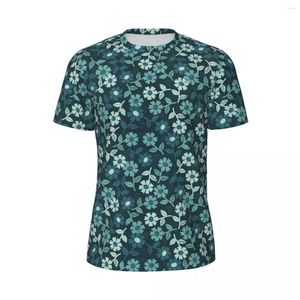 T-shirts pour hommes Denim Ditsy Floral T-shirt Homme Rétro Fleurs Streetwear Sports T-shirts Confortable Plage Mode T-shirts Graphique Grande Taille