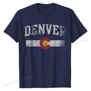 T-shirts masculins Denver Colorado rétro mile high hommes femmes t-shirt t-shirt remise