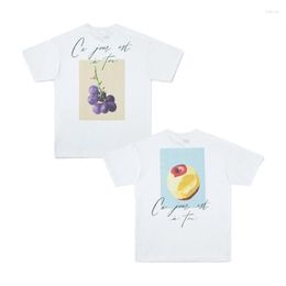 T-shirts voor heren AFSTAMMING DCDT Gezamenlijke kwalificatie Handtekeningstijl Fruit Appel en druif T-shirt met korte mouwen Heren Dames