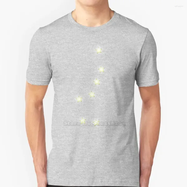 T-shirts pour hommes Design 15: Ursa Major Shirt Mode d'été Casual Coton Col rond Big Dipper Great Bear Stars