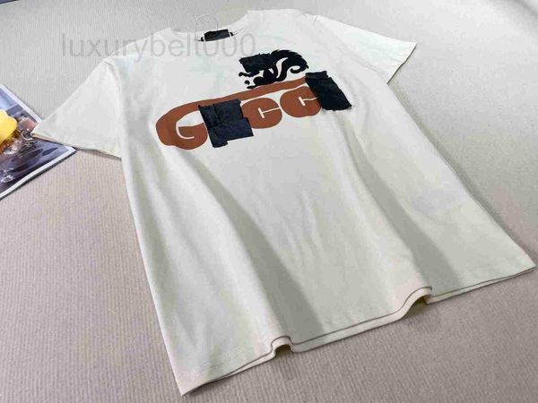 T-shirts pour hommes designer 2023 printemps / été nouvelle lettre d'écureuil imprimé coton décontracté OS T-shirt à manches courtes Z7ZL