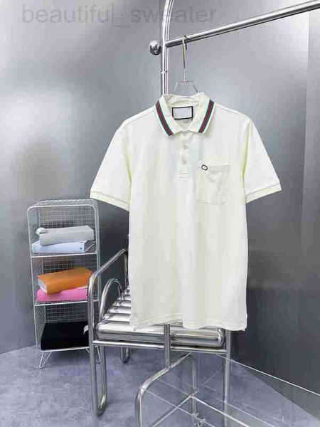 Camisetas para hombres Diseñador 2023SS Algodón para hombre Polo de golf Camisa en blanco Sudaderas con capucha bordadas Camisas de alta calidad Poliéster Hombres Cantidad Custom Turtleneck Plus Tamaño 5lxc