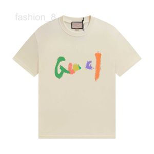 T-shirts pour hommes Designer 2024 Été Nouveau produit Coloré Jelly Lettre Imprimé T-shirts à manches courtes pour hommes et femmes JEXG