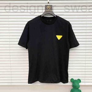 Heren t-shirts Designer 20SS Europese lente en zomer nieuwste mode kleine driehoeksbrief afdrukken ridder mannelijke tee hoogwaardig shirt Italiaans 3dfr