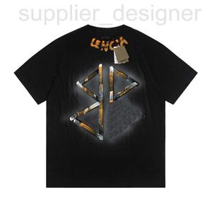 T-shirts T-shirts Designer B Familie Trendy Brand High Edition 24 Parijs Nieuwe graffiti Big korte mouwen Pure katoenen ronde nek OS Unisex T-shirt 3B3Q