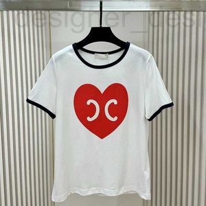 Camisetas para hombre Marca de diseñador 2024 Festival de primavera Nuevo amor Impreso Cuello redondo Camiseta de manga corta 2YTH