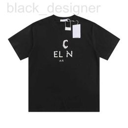 T-shirts pour hommes Designer CL Home Correct High Version 24SS Nouvelle veilleuse numérique motif en relief T-shirt à manches courtes polyvalent pour hommes et femmes ZI0W