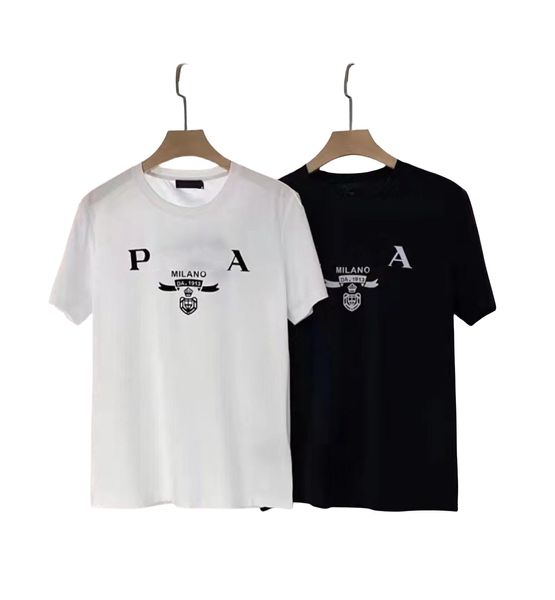 T-shirts pour hommes Designer Classic Letter Cotton Cotton Couple Tops Tee Casual Summer Brand Malf Half Sleeve