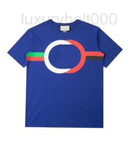 Camisetas para hombres Ropa de diseñador Tops de moda Casual Damas sueltas con estampado de letras Manga corta Verano Superventas Lujo Azul QRVY