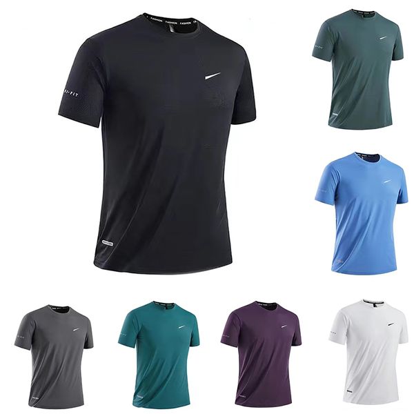 T-shirts pour hommes chemises de créateurs techniques vêtements de sport col rond sweat-shirt ample décontracté à séchage rapide couple style polaire technique plusieurs couleurs plus la taille en option