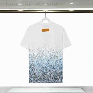 T-shirts pour hommes Designer Designer 2023 Summer Mens Tees T-shirt Paris Tie Dye Chemises à manches courtes Coton Lettre Imprimer T-shirt Femme Blanc S-XXL A6ZT LBTK