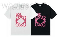 Camisetas para hombres Diseñador Diseñador Versión alta 23SS Primavera / Verano Nueva letra frontal Gran bordado de neón Fósforo Camiseta de manga corta 9LUJ 8XR8