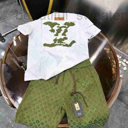 T-shirts masculins Designer Spring / été européen Spring / été Nouveau Xinjiang Long Staple Cotton Brand Trendy Brand avec dix mille aiguilles broderie T-shirt polyvalent JN50