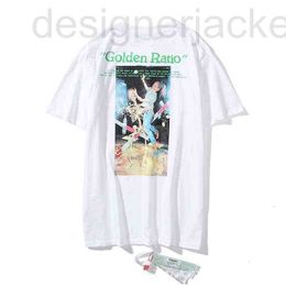 Heren t-shirts Designer Modemerk Top Mens Oil Painting Dancing Girl Skull T-shirt Sunmer T-shirt Casual streetwear Man Ujtu