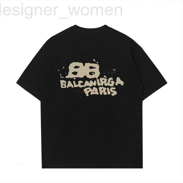 T-shirts pour hommes Designer Fashion Clothing French Paris Luxury TShirt Tees top of Line Graffiti Trend Printing Short Sleeves Womens Versatile Highend Casual Inst