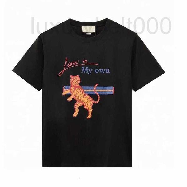 T-shirts pour hommes Designer Fashion Coton T-shirts Robe pour femmes Tiger Print Ins Internet Designer T-shirt à manches courtes Tops T-shirts féminins T-shirts Vêtements pour femmes My Own OL4M