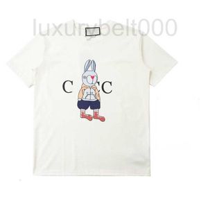 T-shirts pour hommes Designer Fashion Tops Casual Hommes Femmes Marque Lettre Imprimé Animal À Manches Courtes Été Haute Qualité Meilleure Vente De Luxe Dames Couple Blanc Noir KUEI