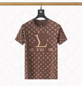 Camisetas para hombres Diseñador de moda Lvity Fashionable Algodón de algodón corto de algodón corto Summer Fit Slim Fit Versátil
