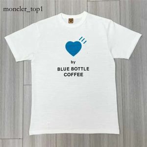 T-shirts masculins Designer de bonne qualité Blue Heart Human Made Summer Limited Fashion T-shirt Men Human Make Femmes surdimensionnées T-shirt Coton Tee Mens Vêtements 2900