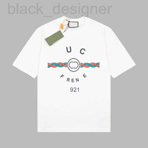 T-shirts pour hommes Designer Gu Gujia Correct High Edition 24SS Nouveau classique 1921 imprimé pur coton à manches courtes T unisexe mode polyvalent MRXO