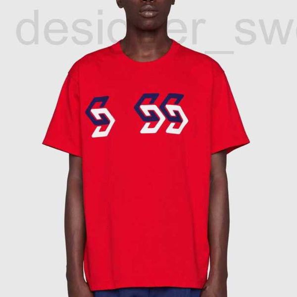 Diseñador de camisetas para hombres Versión alta Moda de verano Camiseta de manga corta de algodón gujia Camiseta personalizada suelta para hombres y mujeres en inglés PZIE