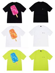 T-shirts voor heren Designer Ice-Cream Stick Printing Cartoon Custom Graphic T-shirt