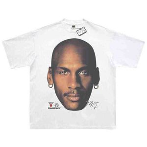 T-shirts pour hommes Designer Kanyes Classic Wests T-shirt Cav Empts MJ Rétro Style américain High Street Rap Hip Hop Hommes et femmes Coton Lâche Col Rond Tee