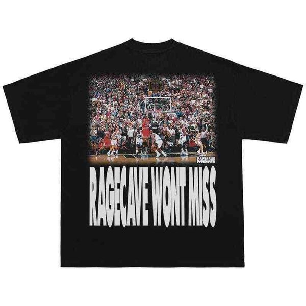 T-shirts pour hommes Designer Kanyes Classic Wests t Cav Empts Mj Retro American Style High Street Rap and Cotton Round Tee