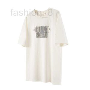 T-shirts voor heren Designer Luxe 24ss Star Label Foam Letter Los T-shirt met korte mouwen voor heren en dames 152X