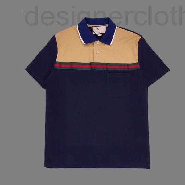 Camisetas para hombres Diseñador Nivel de lujo G Camisa de polo de manga corta para hombres Casual Casa antigua Camiseta Doble suelta Ropa de París 86P4