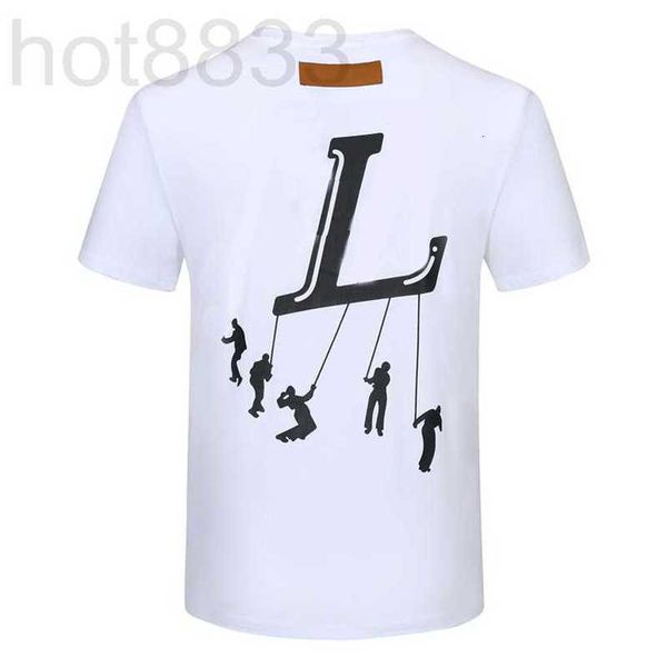 T-shirt da uomo Designer Luxus T-shirt Sommer Herren Womens Kurzarm Mode T-stuck Reiner Baumwolle Hemden Freizeit Klassische Muster M-3xl 7JR2