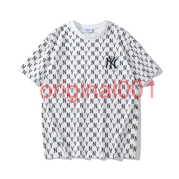 Men's T-Shirts Designer Mbltshirt Cotton Round Neck Broidered Printing Letter Mes NY Men Women Shirts Short Summer High Trend Loose Tend