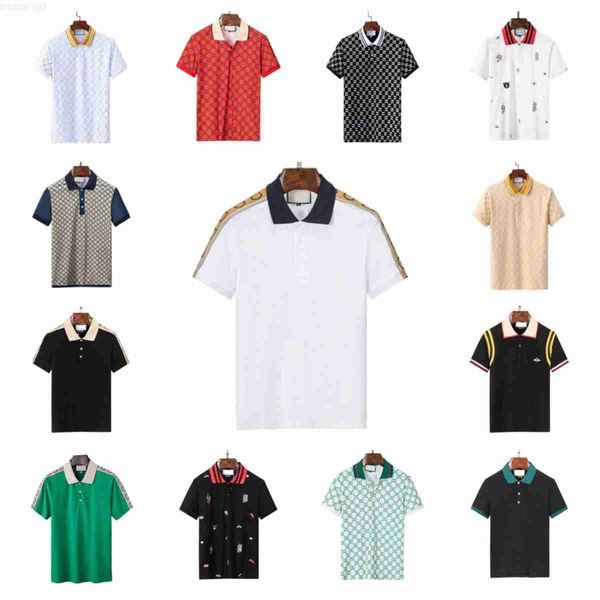 T-shirts pour hommes Designer Hommes Polo Summer T-shirt Designer Polo Chemise de luxe Lettre Imprimer Hommes Polos Vêtements Femmes Hommes Mode Business Casual T-shirts à manches courtes Tops