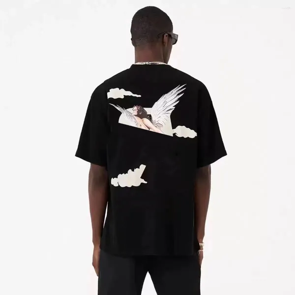 T-shirts pour hommes Designer Hommes Chemise Short d'été Costume décontracté Hip Hop Streetwear Lâche T-shirt blanc Hommes Femmes Tees