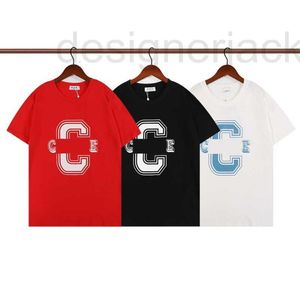 T-shirts pour hommes Designer mens t-shirt Designer d'été Fashion letter C Print Top for Men Women Short Sleeve Tee Crew Neck Cotton Tees Lovers Noir rouge 3USS