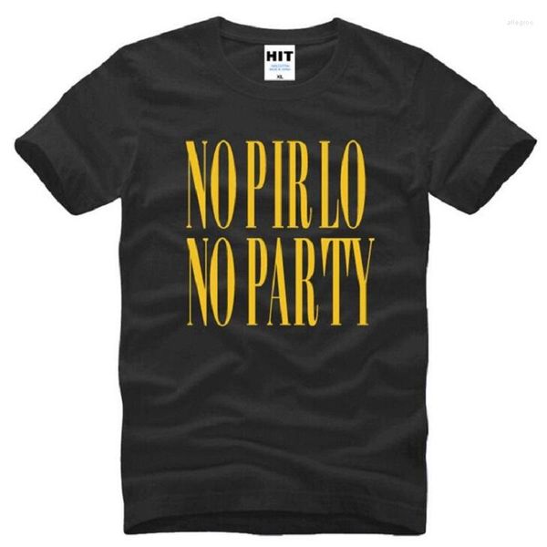 T-shirts pour hommes Designer NO PIRLO PARTY Chemise imprimée Hommes à manches courtes O Cou Coton T-shirt pour hommes Style d'été Top de fitness Tee-shirt