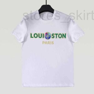 T-shirts pour hommes Designer Paris L T-shirt confortable T-shirt d'été blanc à manches courtes Lettre Diamond-Ironing Hommes T-shirt Tee Vêtements pour hommes Free Ship E8LI