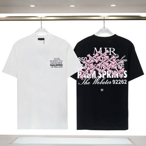 T-shirts pour hommes Designer Pink Bone Prints Tops pour hommes