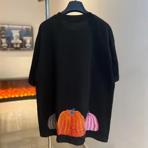 T-shirts voor heren Designer Grote maten truien Hoodies in herfst / winter 2022Acquard breien Hine E Custom Jnlarged Detail Ronde hals Katoen