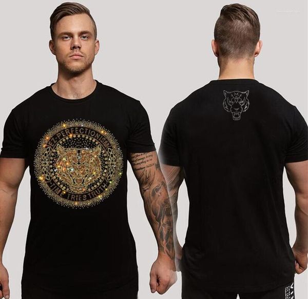 T-shirts pour hommes Designer strass taille asiatique T-shirt Hip Hop cadeaux pour hommes marque