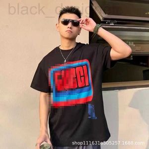 T-shirts pour hommes Designer Spring Festival G New Home Back Co Branded Col rond imprimé à manches courtes T-shirt en pur coton pour femmes et même style PEWU