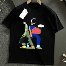 Camisetas de hombre Diseñador Verano para hombre camiseta de manga corta hombres mujeres algodón sudor estampado de dibujos animados patrón camiseta cuello redondo jersey superior UCTL