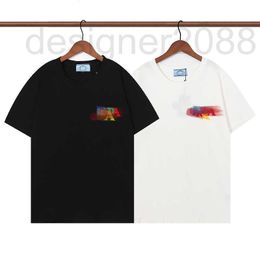 T-shirts pour hommes Designer Chemises d'été pour hommes Ops Lettre Imprimer Chemise Hommes Femmes Vêtements Manches Noir Blanc Ees Polos Taille S-XXL Imprimé avec court 9SMU