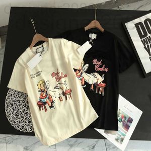 T-shirts pour hommes Designer Summer Femmes Chemises avec lettre imprimée Casual S Shirt op Qualité Mode ees Streetwear Apparel 2 couleurs 1P3