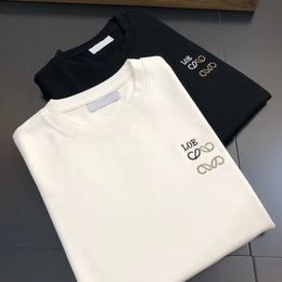 T-shirts pour hommes Designer T Loewees Broderie Haut tendance Qualité Coton Manches courtes Luxe Streetwear T-shirts
