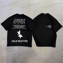 T-shirts masculins Designer T-shirt Cole Buxton Tshirts Letter Slogan Patch Designer T-shirt brodé haut à manches courtes T-shirt surdimensionné CB T-shirt pour hommes 2483